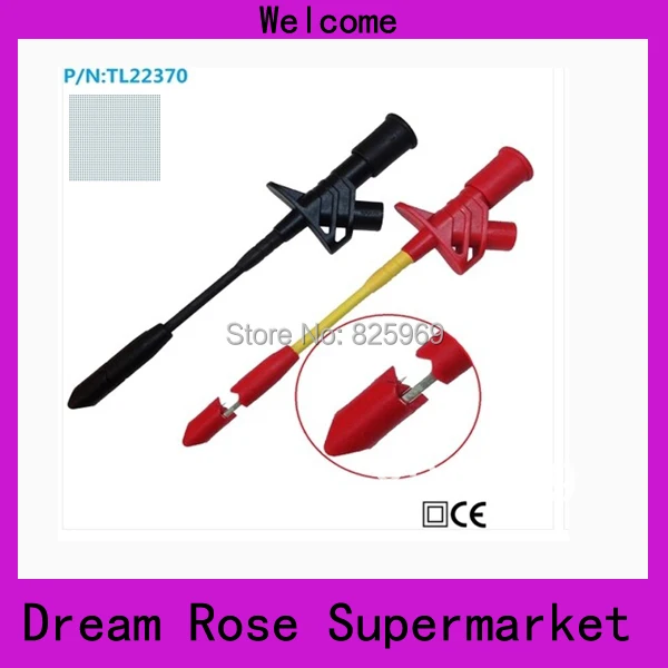 

2pcs+1pcs Professional full insulation quick test hook with 4mm banana plug,automotive Insulation Piercing Clip free shipping
