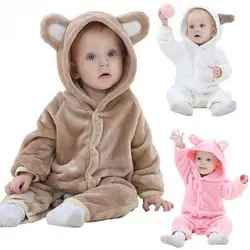 Детские для маленьких мальчиков девушка Хэллоуин Необычные костюмы животных для косплея комбинезон в виде медведя Рождественский