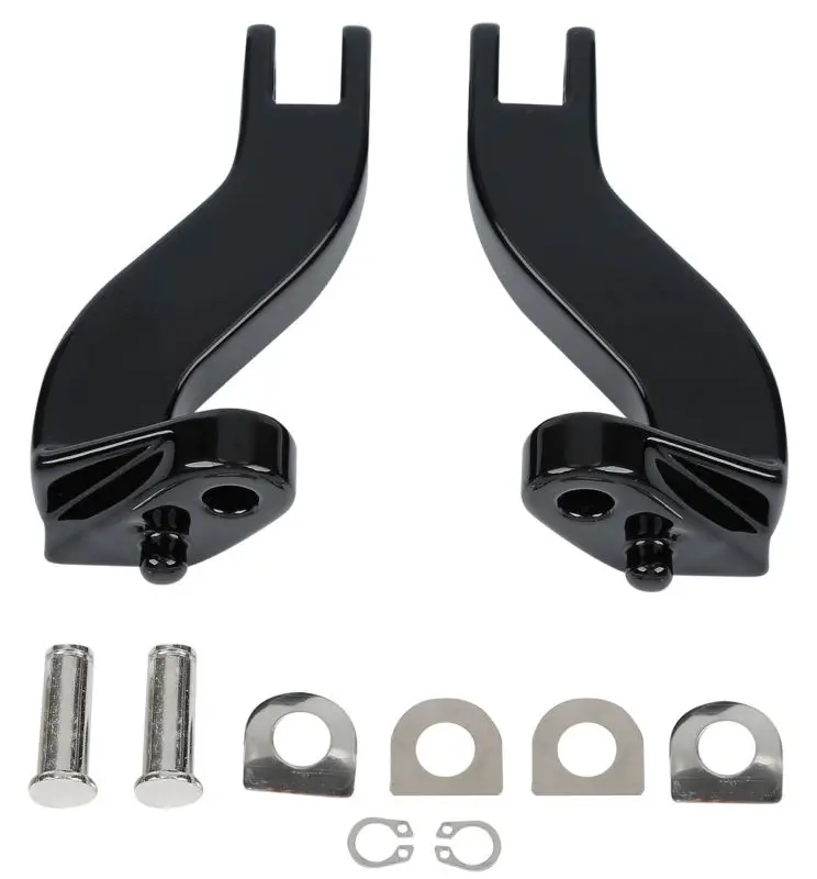 Suporte de Montagem para Harley Motocicleta Passageiro Traseiro Footpeg Touring Cvo Electra Glide Rua Estrada Rei Flht Flhtk Flhx 1993-2020 2 para harley touring cvo electra glide rua