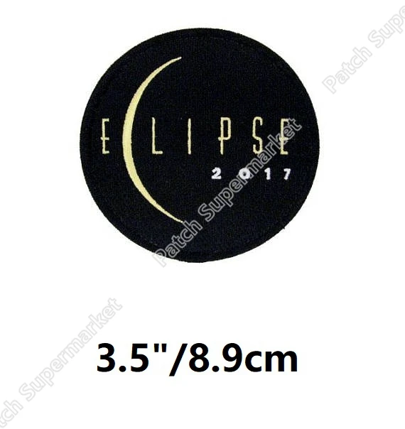 2017 Total Brodé Eclipse Patches Solaire Voyage Soleil Souvenir 5L34jRAq