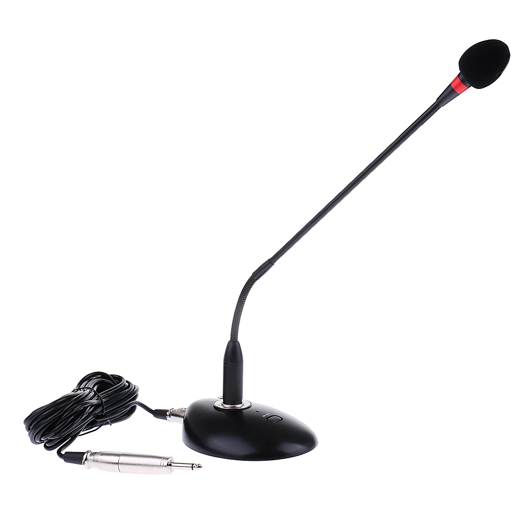Flexible Gooseneck Conference Mic Condenser Microphone Desktop Standing