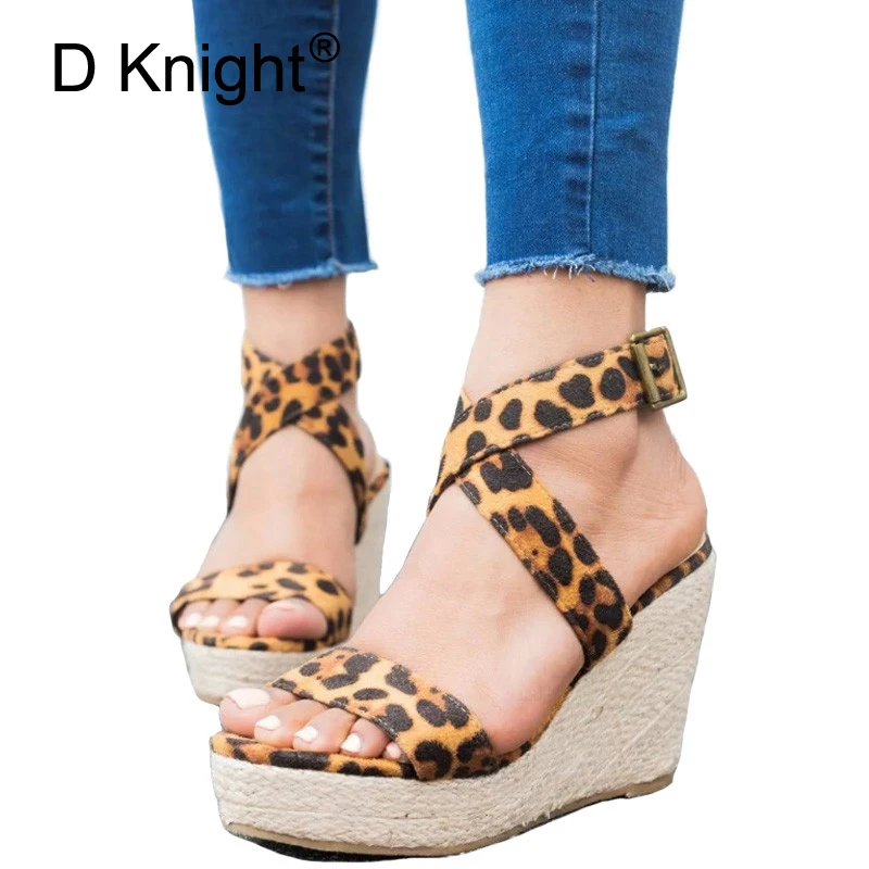 leopard platform espadrilles
