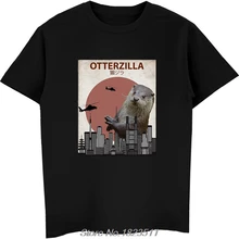 Забавная горячая Распродажа модная футболка Otterzilla забавная выдра | милый подарок для любителей выдры Футболка мужская крутая футболка Harajuku уличная одежда