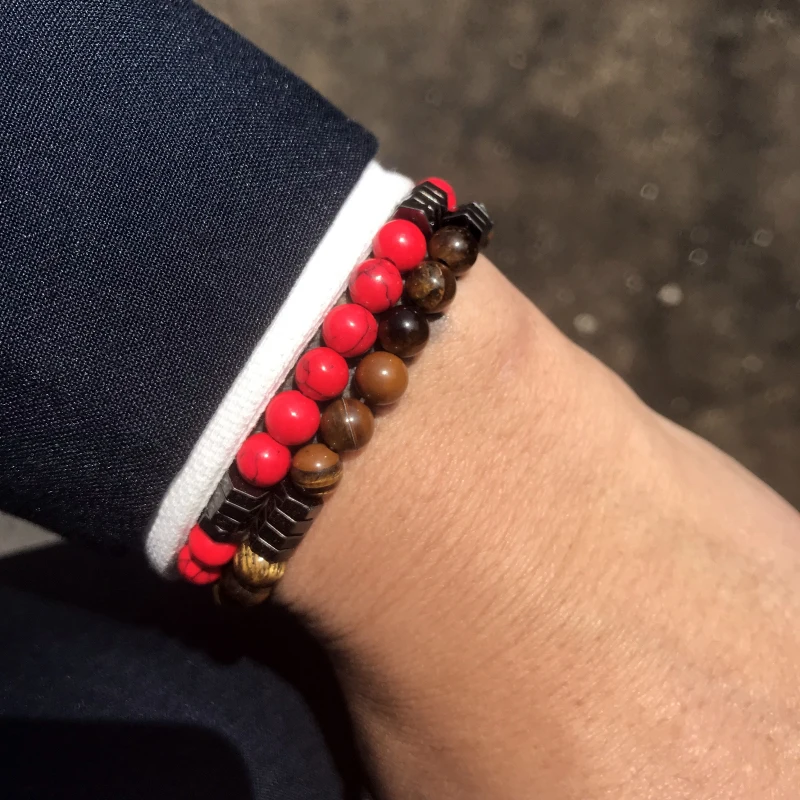 Mcllroy Charm Beaded Men Bracelet Fashion Simple Classic Natural Stone Beads Bracelets & Bangles For Women Men Jewelry pulsera