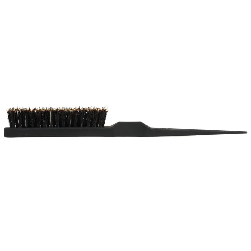 Teasing Hair Brush Boar Bristle Hair Comb Anti static Handle Hair Hairbrush Scalp Massager