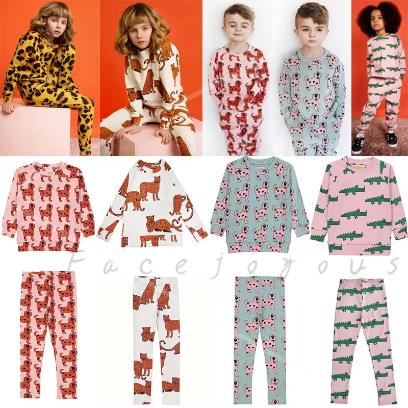 

Kids Clothing Sets Hugo Loves Tiki Sweatshirts Baby Boys Long Sleeved Cotton T-shirts Pants Suits Cartoon Girls Winter Clothes