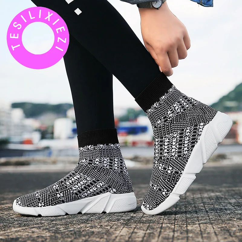 Autumn New Ankle Boot Women Socks Shoes Female Sneakers Casual