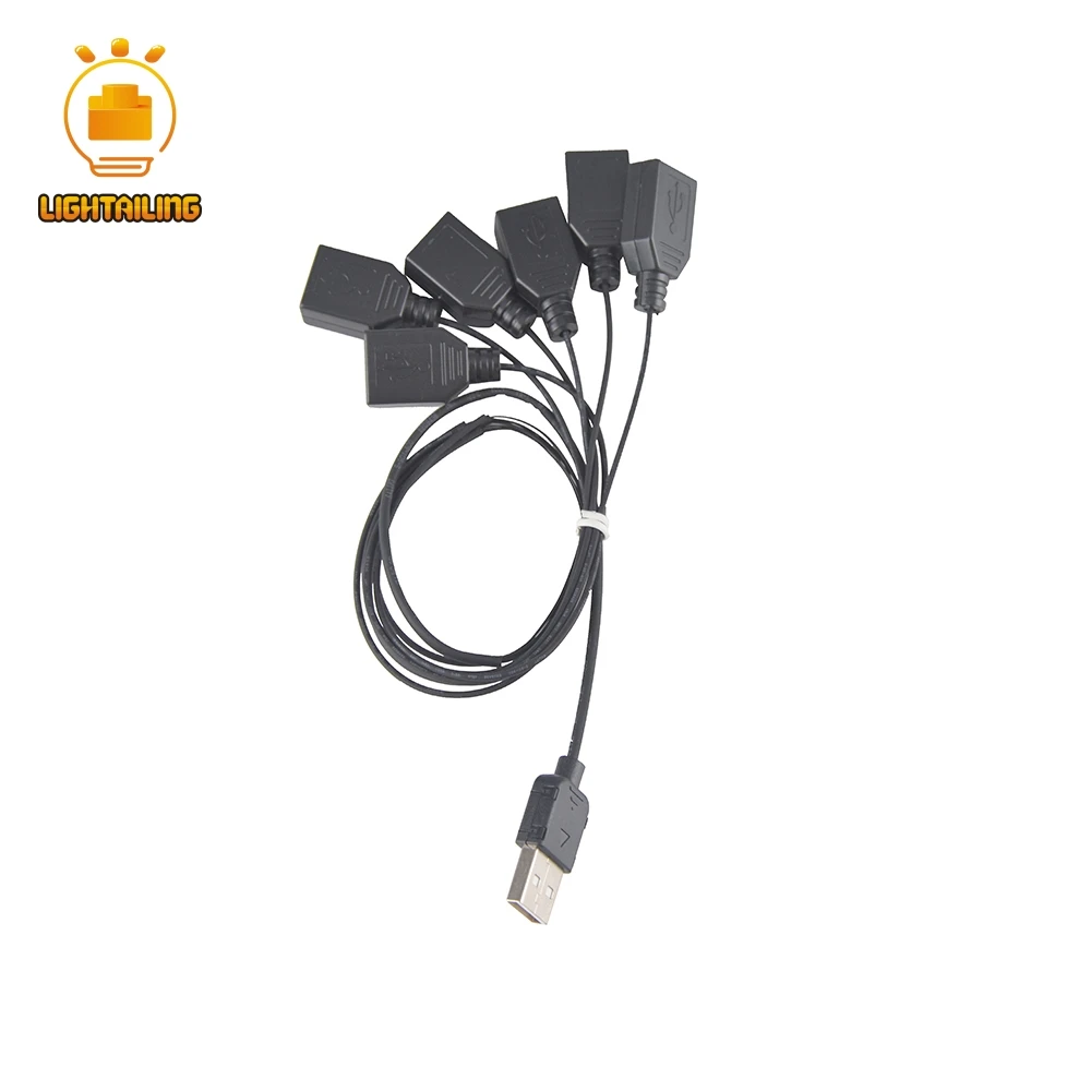 Аксессуары для светодиодного освесветильник черный порт USB от одного до семи