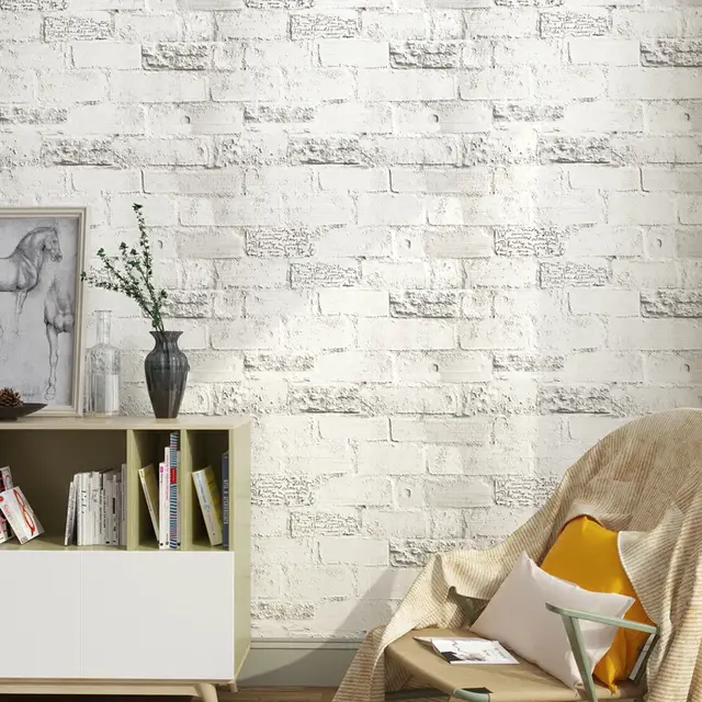 Us 1399 Bianco Mattoni Carta Da Parati Autoadesiva Impermeabile Adesivi Modello Di Mattoni Aggiornamento Mobili Negozio Di Abbigliamento Muro