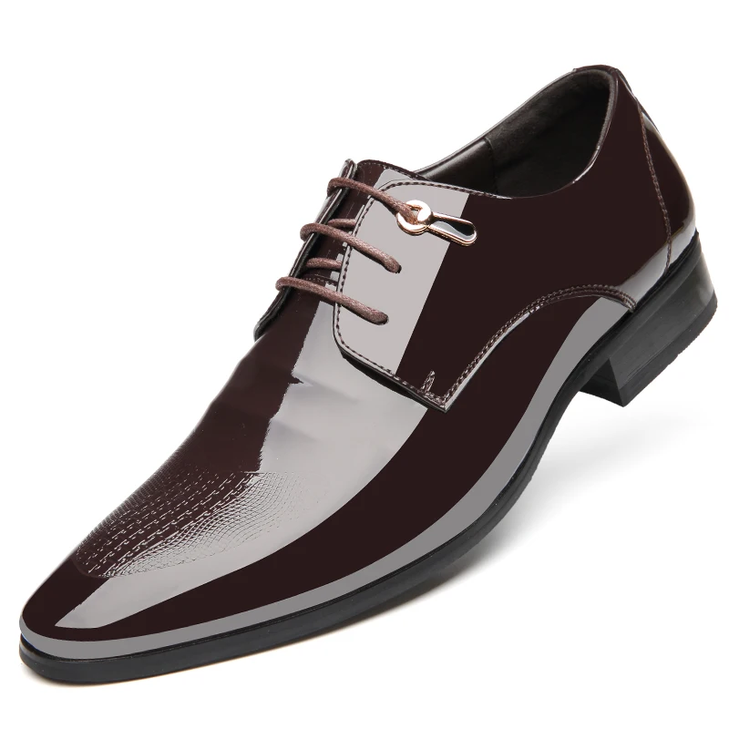 Charol Italiana Zapatos Estrecha Calzado Masculino Negocio Hombres Punta Para Oxford Formal Derby Marca Nuevo Elegante Diseñador De 0fTSqtXwx