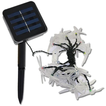 

Solar powred waterproof garden yard party decor lamp High Power Led Christmas Lighting Lamps Solar 2m 20leds Led String Lights