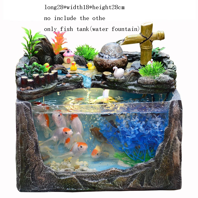 110/220 в натуральный каучук Rockery Waterscape для офиса и рабочего стола украшение ремесла
