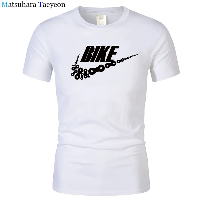 Brand Biker Men T Shirt Top Cool Printed Cotton Short Sleeve Bicycleer Chain Men's T-shirts Casual Man Clothing Shirt T153 Brand Biker Men T Shirt Top Cool Printed Cotton Short Sleeve Bicycleer Chain Men's T-shirts Casual Man Clothing Shirt T153