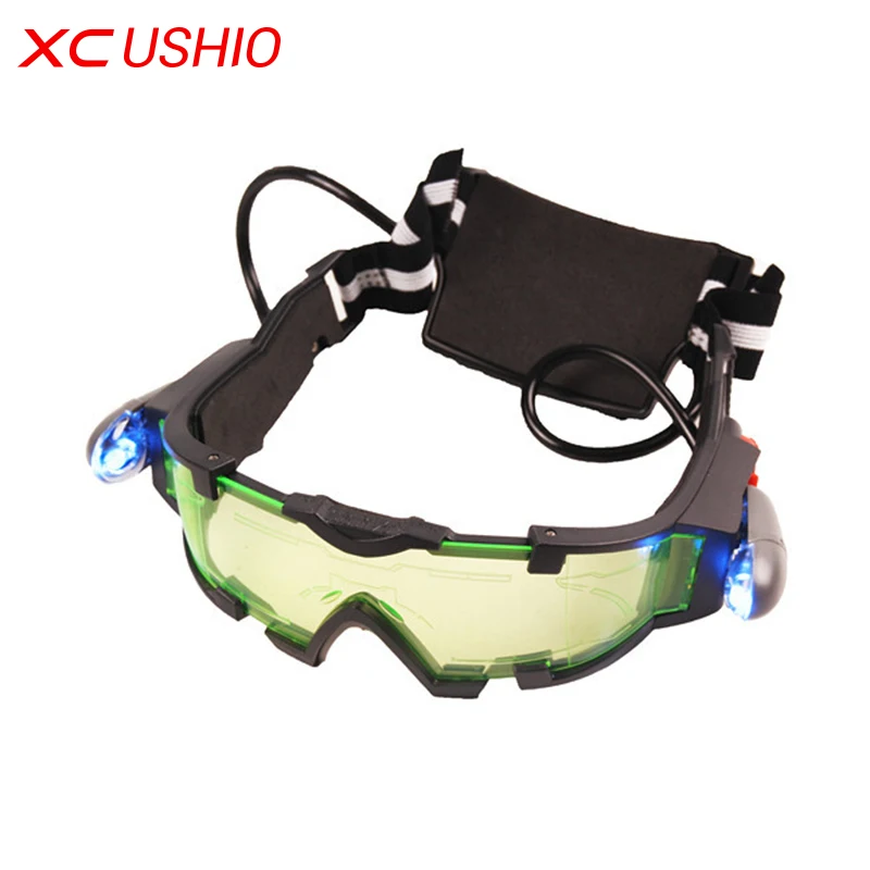 Eye Shield Hunting Night Vision Goggles Green LED Lights Ergonomic