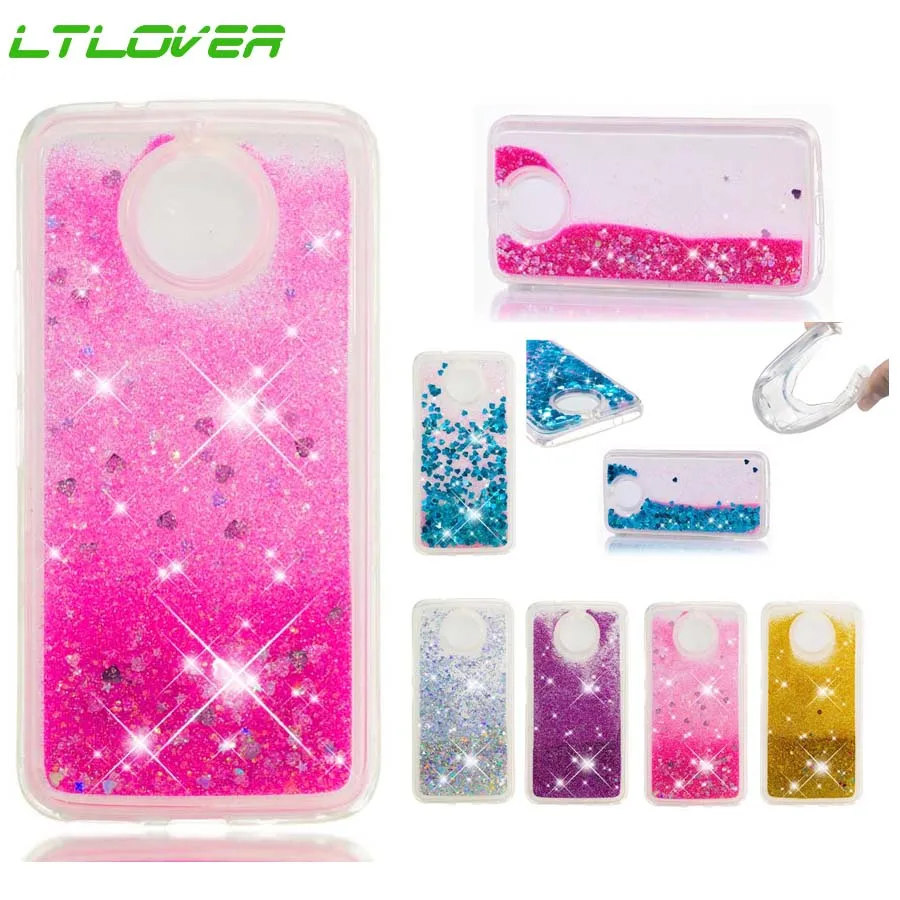 Soft Glitter Dynamic Liqued Quicksand Phone Case For Motorola Moto G5s Plus Siicone E5 Play Back Cover |