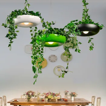 

3PCS Nordic aerial flower pot pendant lights study creative personality bar potted plant cafe pendant lamp LM504916