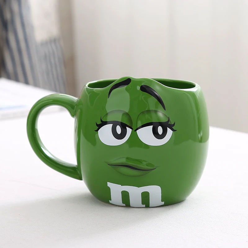 Милые кофейные кружки M &amp M's MM керамические цветные кофейная кружка с глазурью