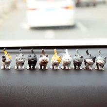 9 шт./компл. украшения для автомобиля милые кошки украшение приборной панели прекрасная игрушечная кошка игрушка автомобиль-Стайлинг интерьерные аксессуары подарок