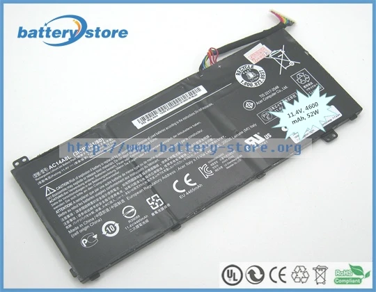 Настоящая аккумуляторная батарея для ноутбука AC14A8L ACER Aspire Nitro 1 2 5 10 |laptop battery|battery for