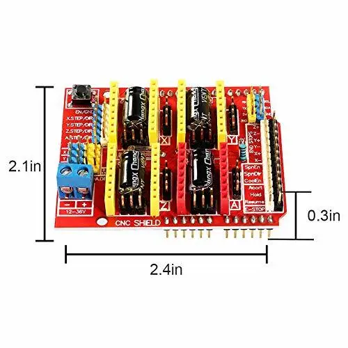 3d принтер CNC Shield V3.0 Плата расширения+ 4 шт. DRV8825 Драйвер шагового двигателя+ UNO R3 плата с USB кабелем для Arduino UNO R3