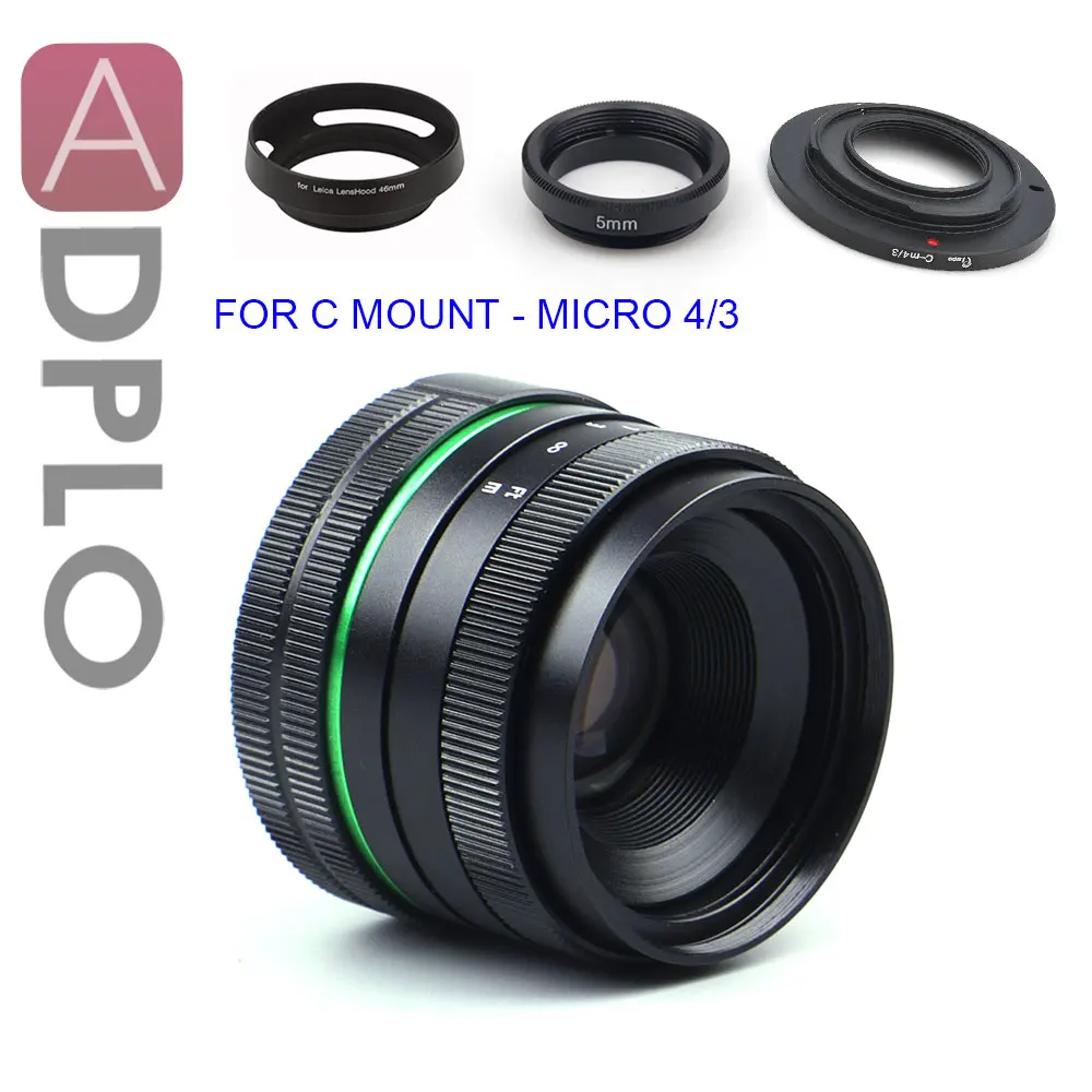 

ADPLO 35mm f/1.6 APS-C Lens+3 GIFT SUIT for EOS M MICRO 4/3 FOR Nikon 1 Pentax Q Nex Fuji FX camera OM-DE-M10 II E-M5 IIE-M1