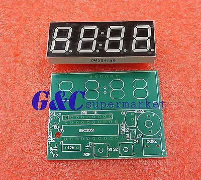 AT89C2051 цифровые электронные часы с 4 битами набор для производства электронных