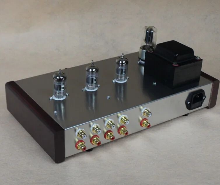 和田茂氏回路　12AX7+12AU7　6球式真空管ステレオプリアンプ 和田茂氏回路 12AX7系+12AU7 6球式真空管ステレオプリアンプ 音質改善