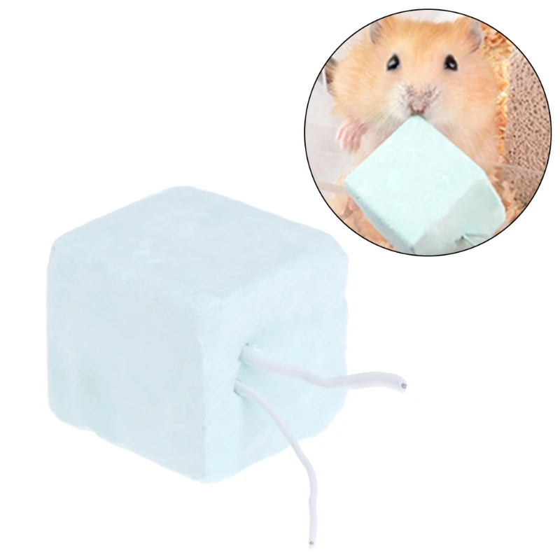 

Pet Teeth Grinding Stone Mineral Hamster Rabbit Rat Squirrel Cube Chew Bone Toys