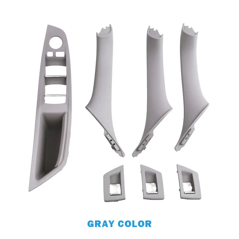 6 цветов 7 шт. LHD межкомнатные дверные ручки набор замена для BMW 5 серии F10 F11 F18 520i 523i 525i 528i 535i - Название цвета: 7PCS SET Gray