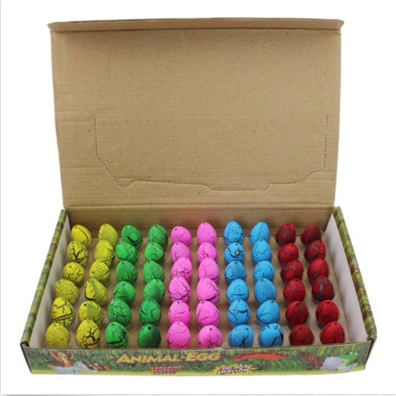 

60Pcs/Set Hatching Growing Mini Dinosaur Eggs Toy Water Grow for Kids Gift Magic Dinosaur Eggs Novelty Gag Toy Funny Toy