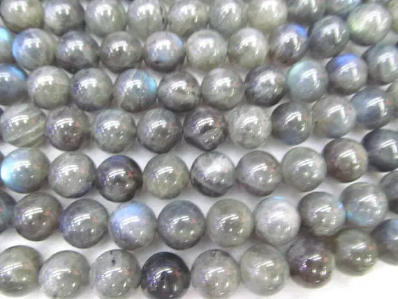 

high quality genuine labradorite 6-16mm 16inch beads round ball dark blue flashy jewelry bead
