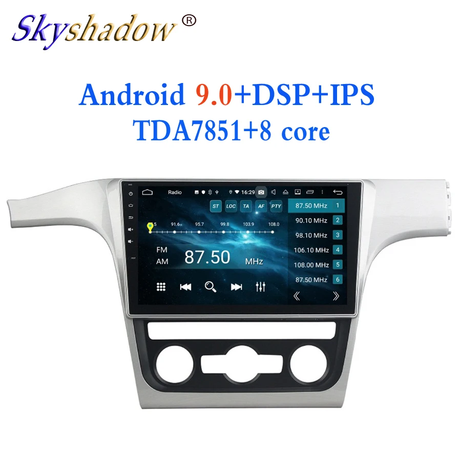 Sale 10.1" HD TDA7851 IPS Android 9.0 For VW PASSAT 2011-2014 4GB RAM Car DVD Player GPS Glonass MAP CD RDS Radio wifi Bluetooth 4.2 3