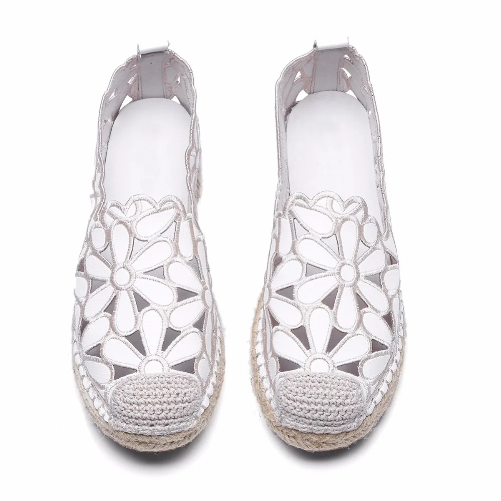 Black Sandales Plat 2018 Rond Chaussures D'été Bout Conduite Pour white Femmes Mode Confortable Blanc Des Occasionnels Sur Pêcheur Glissement Femme De Dames qqSRAUF