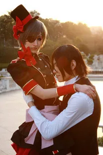 

Black Butler Cosplay Costume Ciel Phantomhive Strawberry Style princess party Dress in Any size