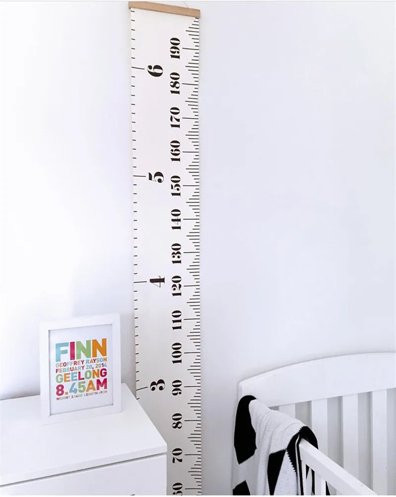 Nordic Style Baby Child Kids Height Ruler Kids Growth Size Chart Height Measure Ruler for Kids Room Home Decoration Art Ornament