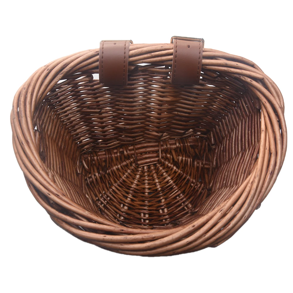 Excellent MrY 2019 New Hand-made Wicker Basket Multi-function Children Bicycle Shopping Basket Storage Supplies Child Cycling Parts 4