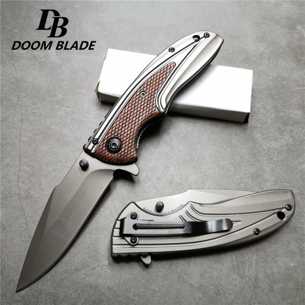 

220mm (8.6'') 58HRC Stainless Steel Foldable Paring Peeling Pocket Portable Folding Knife Fruit Cutter Camp Survival Knives