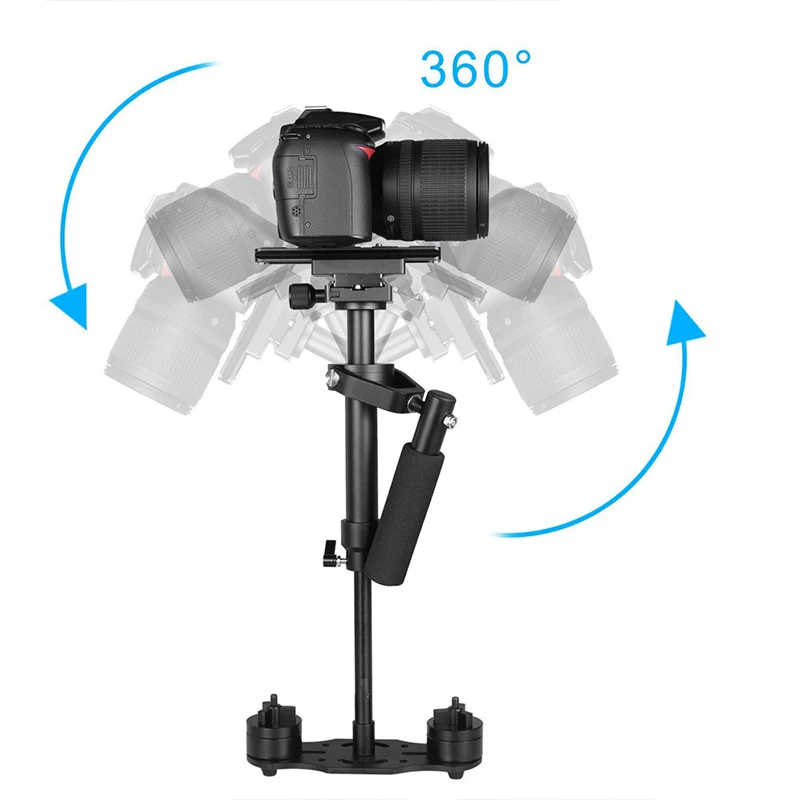 

Mini S60 Handheld DSLR Phone Stabilizer Aluminium Alloy Gimbal Camera Stabilisateur for Gopro Iphone Xiaomi Huawei Samsung Phone