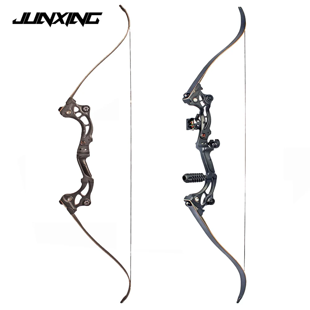 

30-55 lbs Black Recurve bow of 64 inches IBO Speed 175 fps for Archery and Hunting with Arrow Rest Free Shipping