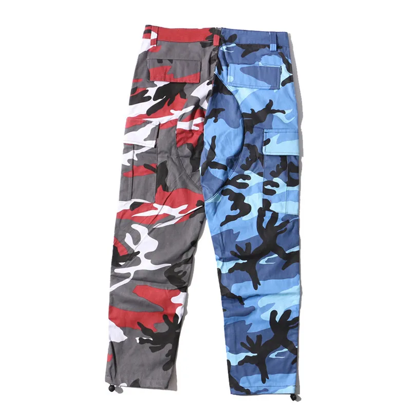 MORUANCLE мужские модные камуфляжные штаны в стиле хип-хоп Hi Street Camo Patchwork брюки для человека уличная джоггеры с несколькими карманами