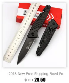 Новинка 2018 года Лидер продаж Тактический фиксированной складной охотничий нож ручка карман Открытый выживания ножи для шашлыков боевой
