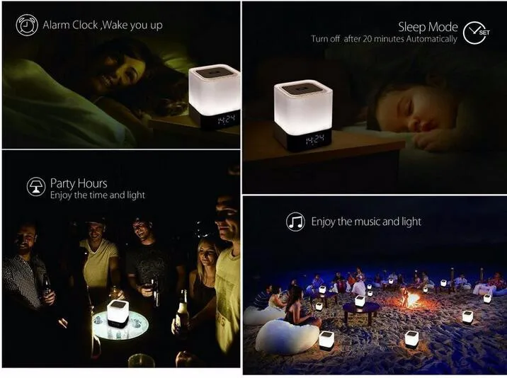 Светильник Bluetooth колонки стерео креативный многофункциональный дисплей Будильник мощность Bluetooth мобильный телефон функция зарядки TF