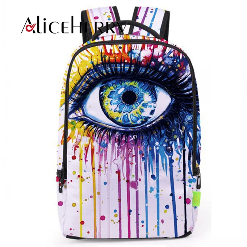 

Backpack for Teenage Girls Boys Mochila Feminine Backpacks Female 3D Eyes Casual Bagpack Women Travel Bag Sac A Dos