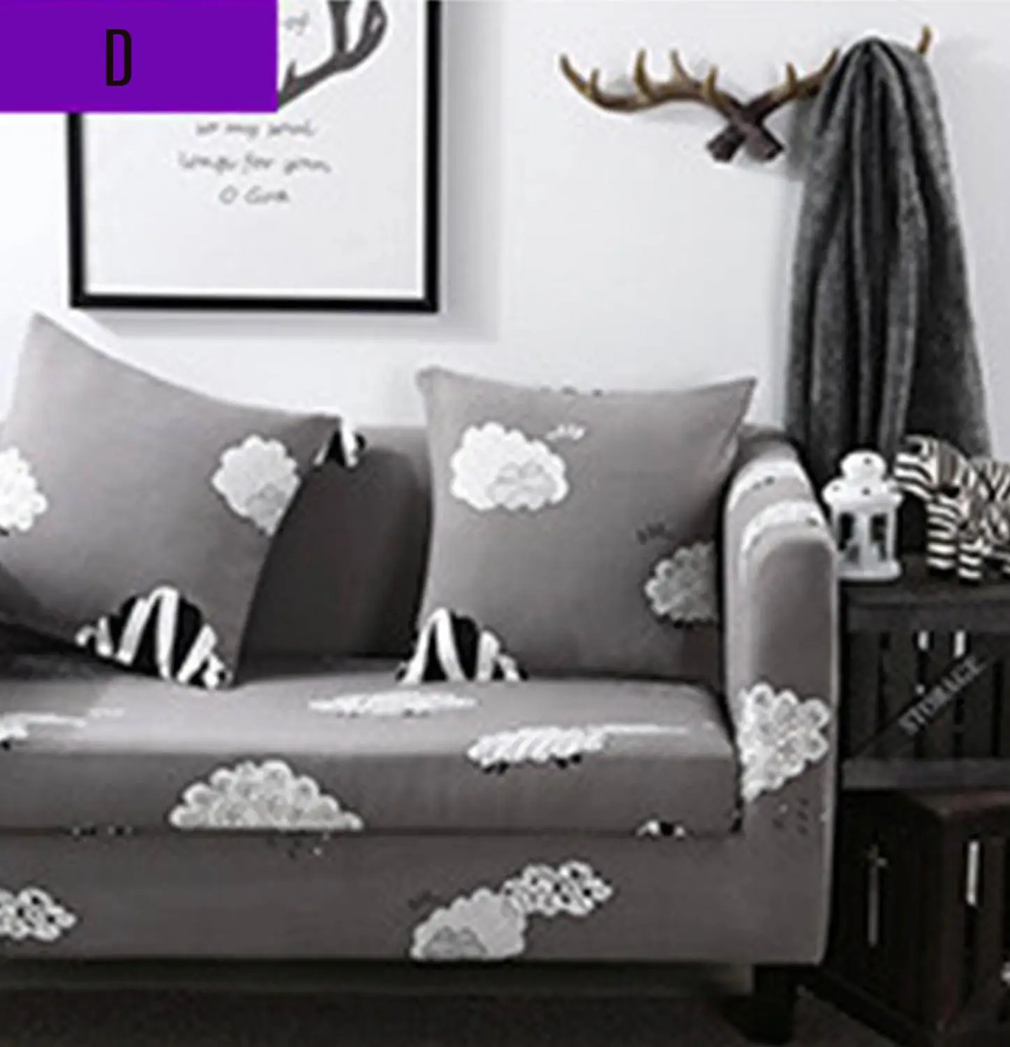 Meijuner чехол для дивана, европейский стиль, эластичный универсальный чехол, все включено, не скользит, полный Чехол для дивана, наборы для дома, отеля, кофе - Цвет: D