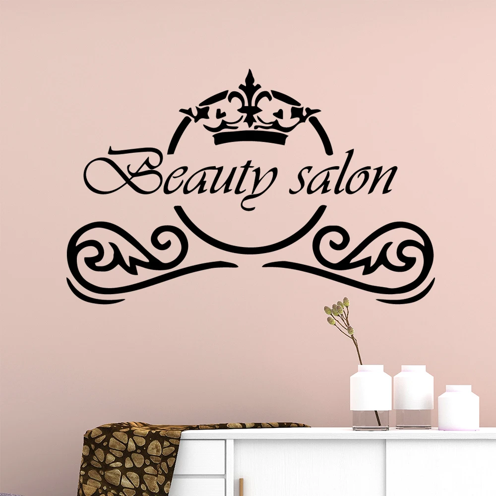 

Cartoon beauty salon Home Decor Wall Stickers For Living Room Kids Room Sticker Mural Decorative Stickers