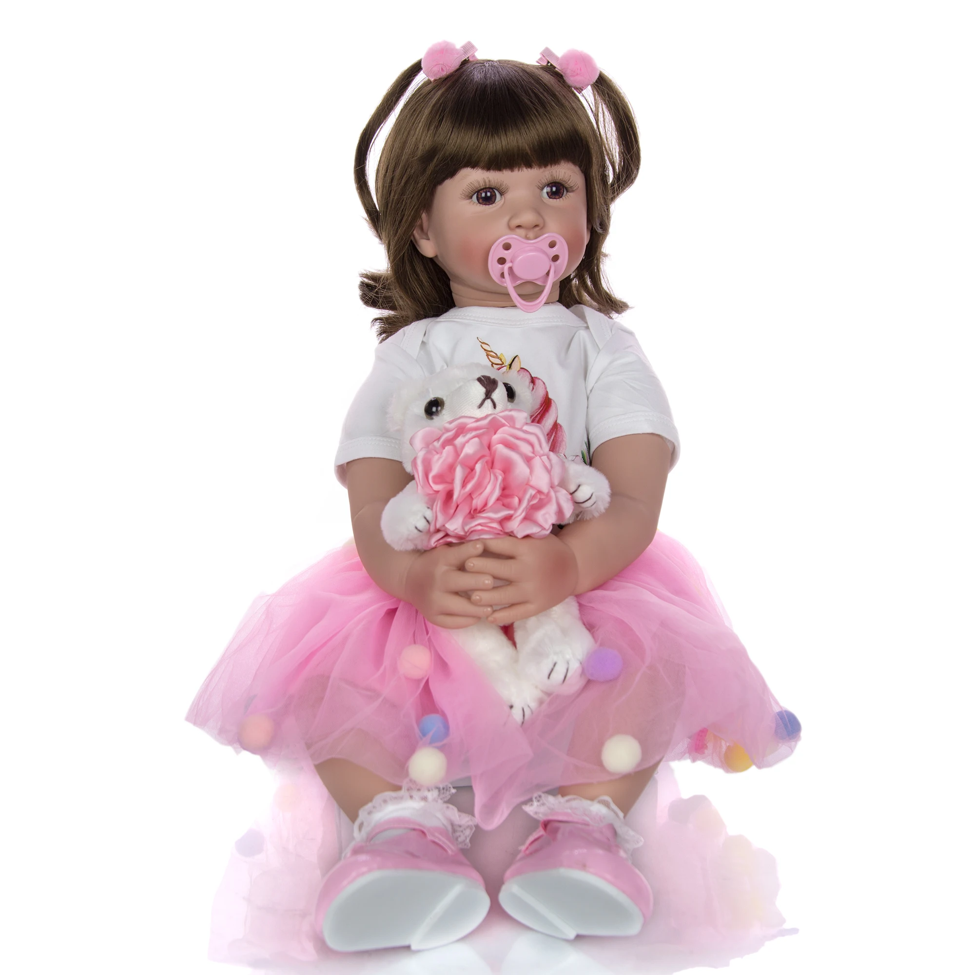KEIUMI Lovely Realista 24 дюйма Кукла Reborn игрушка для малышей Реалистичная виниловая
