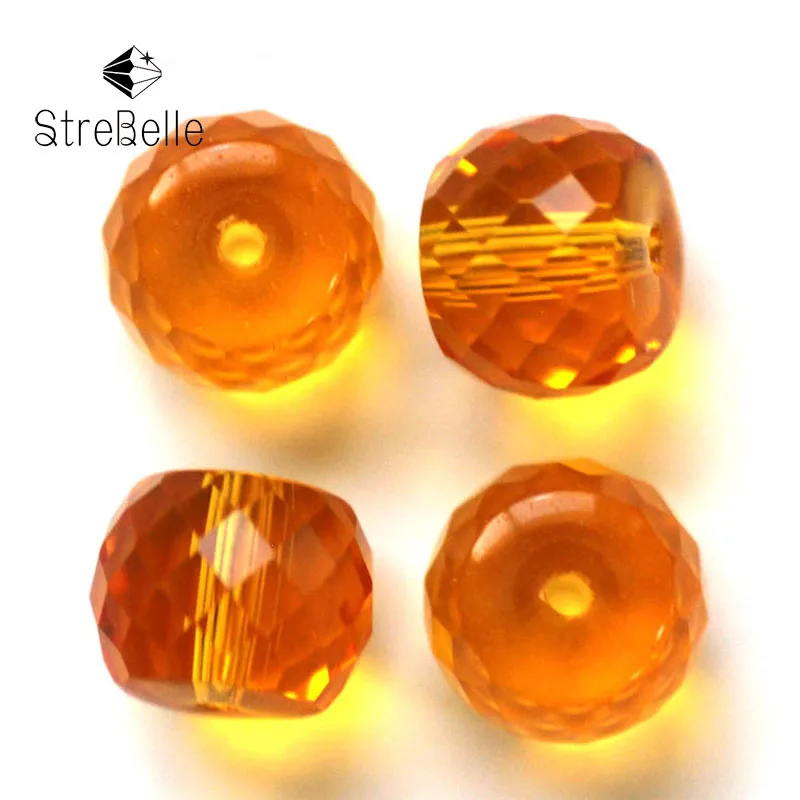 

New elegant crystal diy jewelry 10x8mm clumn shape beads faceted glass create your style bracelets beads