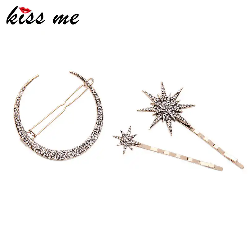 3 шт./компл. пряжки из цинкового сплава со стразами|fashion hair jewelry|hair jewelrymoon |