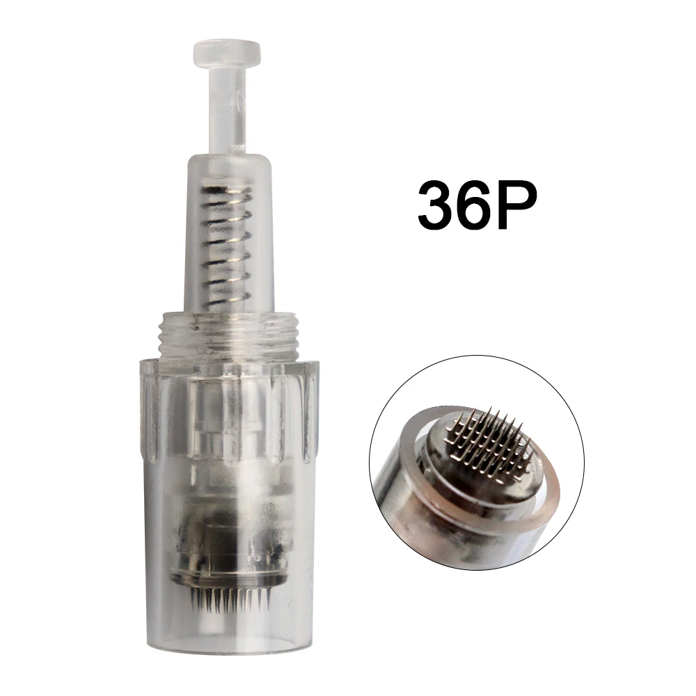 25 шт. сменный винтовой картридж для тату Ручка микро иглы 9pin/12pin/36pin/nano круглая