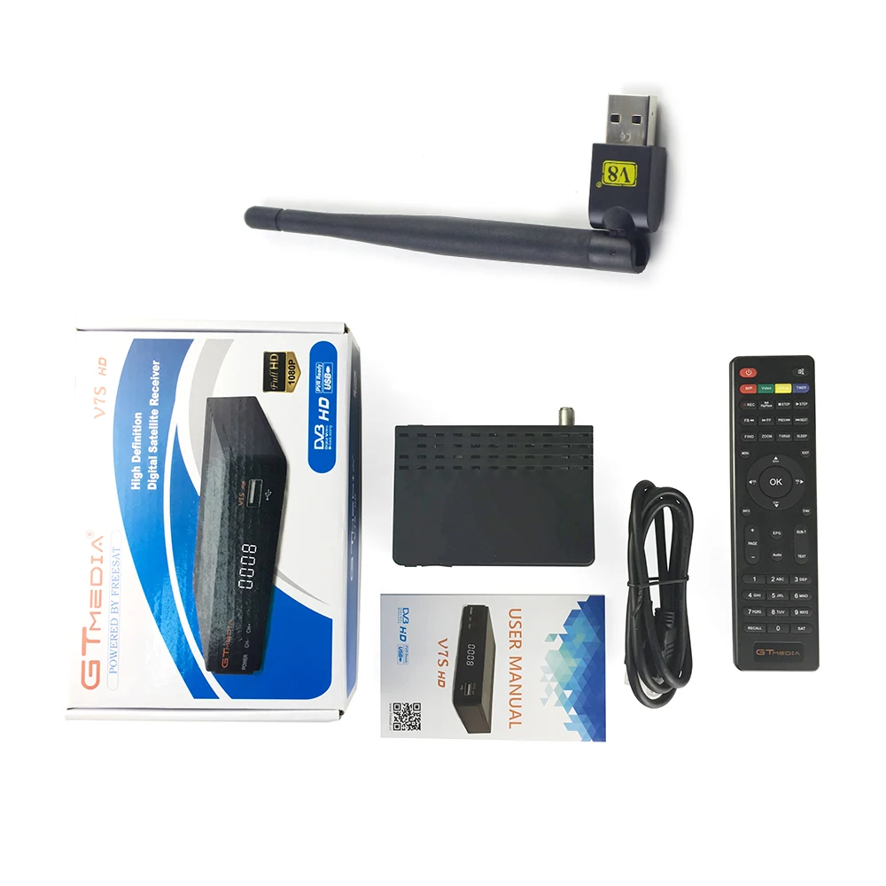 GtMedia V7S ТВ тюнер DVB S2 цифровое приемное устройство спутниковый приемник Cline WiFi Youtube